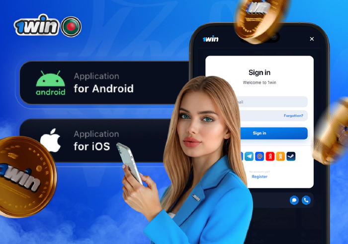 Login and registration page of 1win Bangladesh site